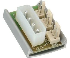 InLine ventiliatoriaus maitinimo adapterio plokštė – 4 kontaktų Molex