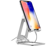 „InLine®“ aliumininis išmaniojo telefono ir mažo planšetinio kompiuterio laikiklis, universalus, iki 10 colių