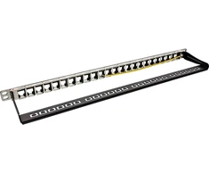 InLine® Tuščias pataisų skydelis 19'' 24 prievadų 0.5U juodas RJ45 kištukams