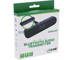 InLine ® „Bluetooth“ garso siųstuvas, ekranas, siųstuvas, BT5.4, jack lizdas + Toslink