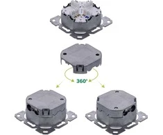 InLine® Cat.6A jungties dėžutė, 2x RJ45 lizdas, RAL9010, balta