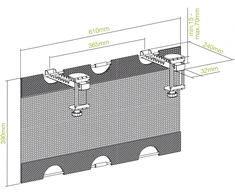 „InLine®“ daiktadėžė, skirta montuoti po stalu, juoda