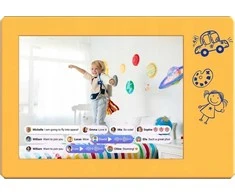 Ramka cyfrowa InLine DIGITAL PHOTO FRAME DOODLE 9/Baltas FF0901SA-WE01 MYFIRST