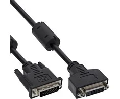 Kabelis InLine DVI- D - DVI- D 3m juoda (17763)