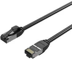 Nezatříděno Flexline Patchcord Cat. 8.1, U/FTP, TPE, juoda, 0.5m (FL31-47015)