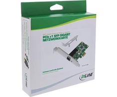 „InLine®“ gigabito tinklo adapteris, 1x SFP PCIe x1, įskaitant žemo profilio tvirtinimo plokštę