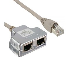 InLine T-Adapteris Splitter, Cat.5E, RJ45 8P8C (69995)
