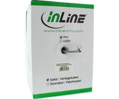 InLine Ilgos trukmės montavimo kabelis SF / UTP, 5E, AWG24, CU, be halogenų, 300m (73300U)