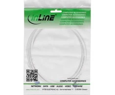 „InLine® Slim Cat.6A S/FTP TPE“ (LSZH) lankstus „PoE“ kabelis, baltas, 20 m