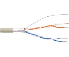 InLine Montavimo kabelis 4 venos, 2x2x0.6mm, ekranuotas, 100m (69980)