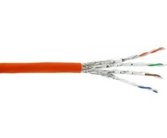 InLine S / FTP instaliacijos kabelis, PIMF, 7a Cat.7a, AWG23, 1200MHz, Halogenas Free, Oranžinis, 500M (70500I)