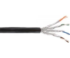 InLine S / FTP montavimo kabelis, PIMF, 7a, AWG 23, Copper, 1200 Mhz, PE, juoda, 50m (70050P)