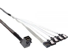 InLine SFF 8643 - SATA x4, 1m, Pilka (27631B)