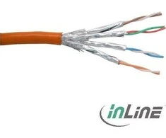 InLine 1000 Mbit RJ45 oranžinis 100m tinklo kabelis (76499O)