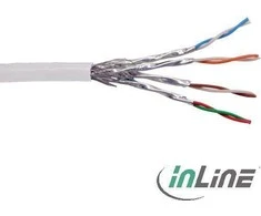 InLine 1000 Mbps RJ45 baltas 100m (76499W) tinklo kabelis