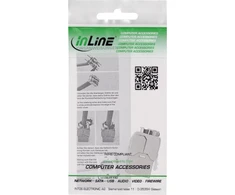 InLine® Keystone RJ45 plonas lizdas, SNAP-In, Cat.8.1, integruotas kabelio raištis