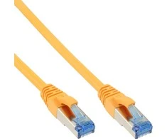 InLine Komutacinis kabelis - S / FTP (PiMf) - Cat.6A - 500MHz - Halogenas nemokamai - Varis - geltona - 20m (76820Y)