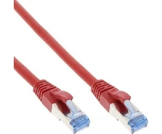 InLine Komutacinis kabelis - S / FTP (PiMf) - Cat.6A - 500MHz - Halogenas nemokamai - Varis - Raudona - 20m (76820R)