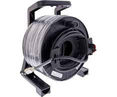 „InLine®“ lauko tinklo kabelio būgnas, Cat.6A PUR RJ45, 50 m, juodas