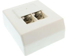InLine Nest 2x RJ45, balta (74202)