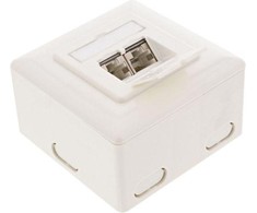 InLine Kištukinis lizdas (6 kat.), 2x RJ45, baltas (75602K)