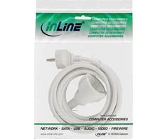 InLine® maitinimo ilgintuvas F tipas baltas 2m