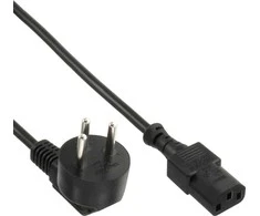 InLine® maitinimo kabelis, Izraelio kištukas prie IEC, juodas, 3,0 m