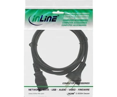 InLine® maitinimo kabelis, Kinijos kištukas prie IEC, juodas, 5,0 m