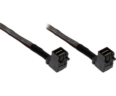 InLine Mini-SAS HD kabelis SFF-8643 į SFF-8643 su kampu iš abiejų pusių 0,75 m