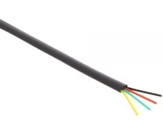 InLine Modulinis kabelis, 4 gyslų, juoda, 100m, žiedas (69981)