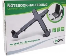 InLine® Nešiojamojo kompiuterio laikiklis iki 17" su VESA 75/100 tvirtinimo plokšte