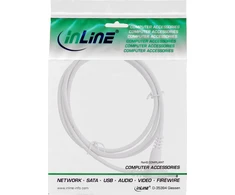 InLine® nuolatinės srovės ilgintuvas, nuolatinės srovės kištukas kištuku/kištuku 4,0x1,7 mm, baltas, 5 m