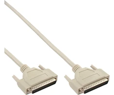InLine® nuoseklusis prailginimo kabelis 37 kontaktas DB37 kištukinis kištukinis tiesioginis 5 m