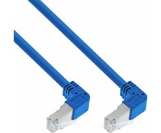 Intos Electronic Ag InLine® Patch kabelis, nukreiptas dviem pusėmis žemyn, S/FTP, Cat.6, 250MHz, PVC, 1,50 m