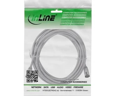 InLine® Patch kabelis plonas, U/FTP, Cat.8.1, TPE be halogenų, pilkas 7,5 m