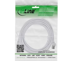 InLine® Patch kabelis plonas, U/FTP, Cat.8.1, TPE be halogenų, baltas 3 m
