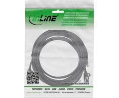 InLine® Patch kabelis plonas, U/FTP, Cat.8.1, TPE be halogenų, juodas 3 m