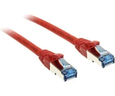 InLine Komutacinis kabelis Cat.6A, S/FTP (PiMf), 500MHz, red – 3m