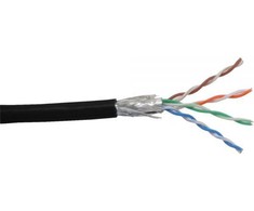 InLine Network Patchcord SF / UTP, Cat.5E, AWG26, CCA, PVC, juoda, 100m (72099S)
