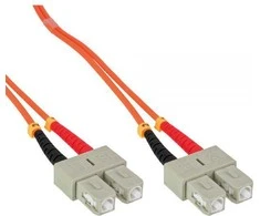 InLine Fiber Optic Patchcord SC/SC, 50/125 µm, OM2 7,5 m (83575)