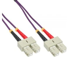 InLine Pluoštas Patchcord SC / SC, 50 / 125μm, OM4 15m (83515P)