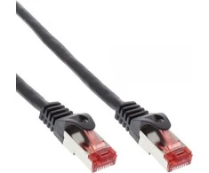 InLine Peterbord Crosover S / FTP, Cat6, Juodas, 10m (73600X)
