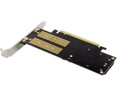 „InLine® PCIe“ plokštė x16 su 2 M.2 ir 1 mSATA lizdais