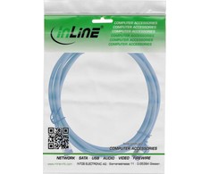 „InLine ®“ plonas jungiamasis kabelis, Cat.6A, S/FTP, TPE (LSZH) lankstus, PoE, mėlynas, 3 m