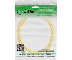 „InLine ®“ jungiamasis kabelis, plonas, Cat.6A S/FTP TPE (LSZH), lankstus, PoE, geltonas, 10 m