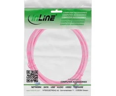 „InLine®“ plonas jungiamasis kabelis, Cat.6A, S/FTP, TPE (LSZH) lankstus, PoE, rausvai raudonas, 20 m