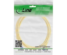 InLine „Slim Cat.6A“ tinklo kabelis, S/FTP, TPE (LSZH), lankstus, PoE, geltonas, 5 m (74905Y)