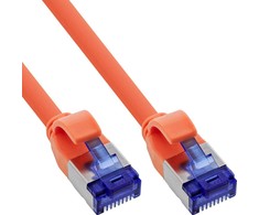 „InLine®“ plonas jungiamasis kabelis, Cat.6A, S/FTP, TPE (LSZH) lankstus, PoE, oranžinis, 20m