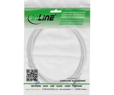 „InLine®“ plonas jungiamasis kabelis, Cat.6A, S/FTP, TPE (LSZH) lankstus, PoE, pilkas, 3m