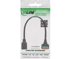 InLine RJ45 lizdas Push-In jungčiai 8 kontaktų Cat.5e 15cm kabelis